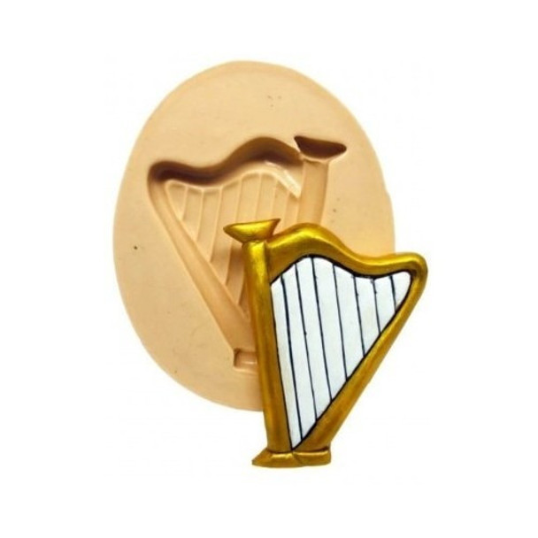 Molde De Silicone Instrumentos Musicais - Harpa 0