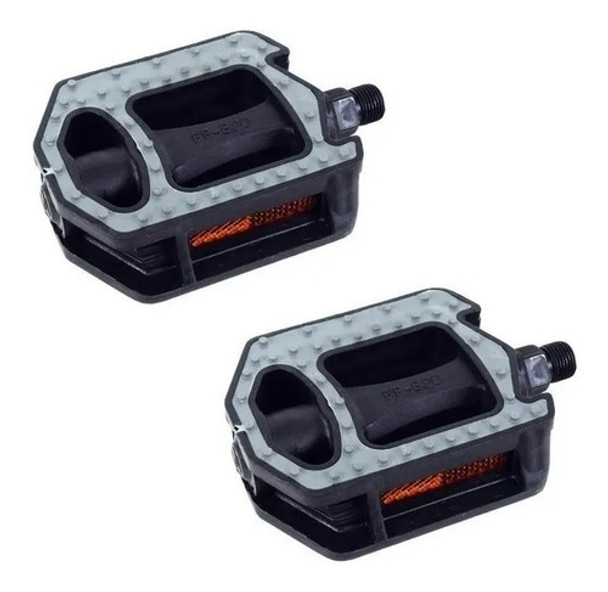 Pedal Para Bicicleta Paseo-mtb Rosca 9/16 Plastico Con Goma 0