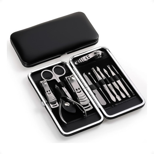 Set Manicura Completo Piezas Con Estuche  Practico - Otec 0