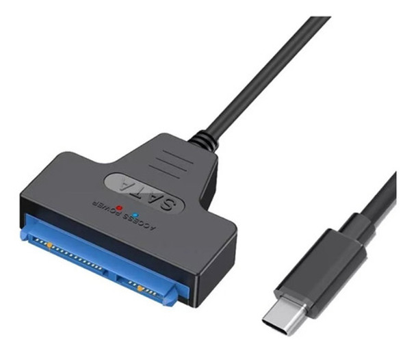 Cabo Adaptador Leitor Sata Usb-c Para Hd Ssd De Notebook 0