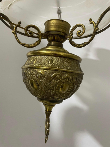 Lampara Antigua De Bronce 0