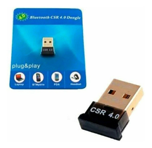 Mini Adaptador Bluetooth 4.0 Usb Para Micro Pc Ou Notebook 0