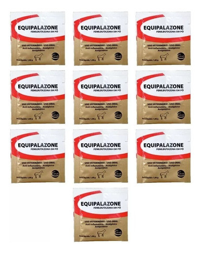 Equipalazone Pó 1 Gr - Ceva ( Kit C/ 10 Saches ) 0