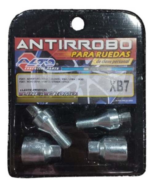 Tuerca De Seguridad Antirrobo Giratorios Fiat Argo / Cronos 0