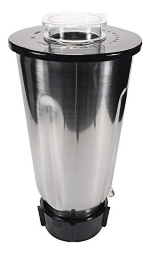 Unive Jarra De Batidora De Acero Inoxidable Con Tapa Y Parte 0