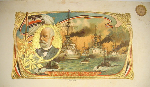 Gravura Da Marinha  Alemã- 1º Guerra Mundial. 0