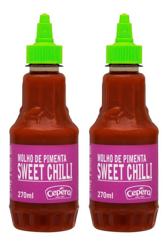 Molho De Pimenta Sweet Chilli 270ml Cepêra 2 Unidades 0