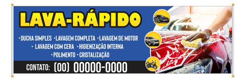 Faixa Lava Rápido Tamanho 150x60cm 0