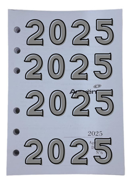 Repuesto De Agenda Arwen 2023 Diario N6 10,5x16 Cm 0