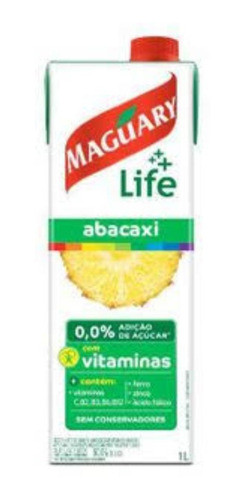 Nectar Maguary Life Abacaxi Tp 1 Litro - Kit Com 4 0