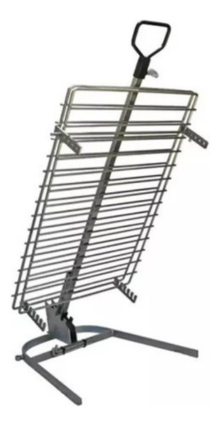 Asador Estaca Libro Emparrillado 75x50 Hierro Cincado 0