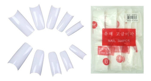 500 Tips Uñas Uso Profesional Esculpida French Ydnis 0