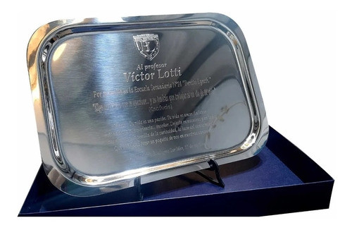 Bandeja Rectangular Conmemorativo Grabado Incluido Gabron 0