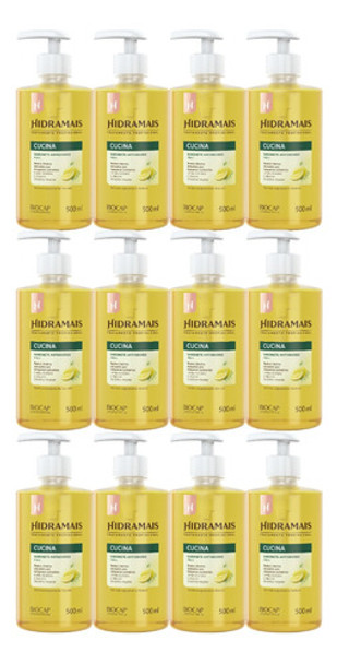 Kit 12 Sabonetes Cucina Limão Siciliano 500ml Hidramais 0