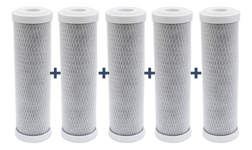 05 Refil Filtro Carbon Block 9 3/4  De Encaixe 0