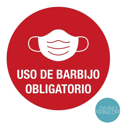 Vinilo  Distanciamiento Social -uso De Barbijo 0