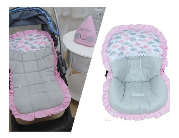 Capa Pra Bebe Conforto Menina Bruna Baby +capa Carrinho 0 Capa Pra Bebe Conforto Menina Bruna Baby +capa Carrinho 0