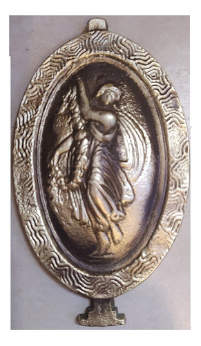 Placa De Bronce De Cama Antigua 0