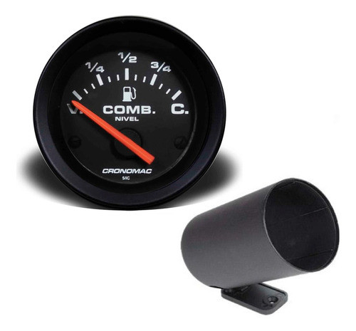 Indicador Nível Combustível 475 St Preto Cronomac C/ Copo 0