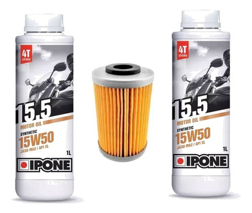 Kit Service Aceite Iponen Filtro Rouser 200 Ns As Rs Bajaj 0