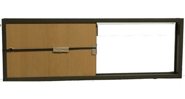 Frente De Placard Corredizo Cedro 1,50x0,50 - Marco De Chapa 0