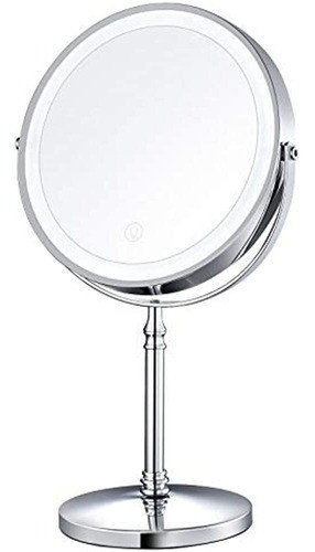 Amztolife Espejo De Maquillaje Iluminado De 8  , Espejo De M 0