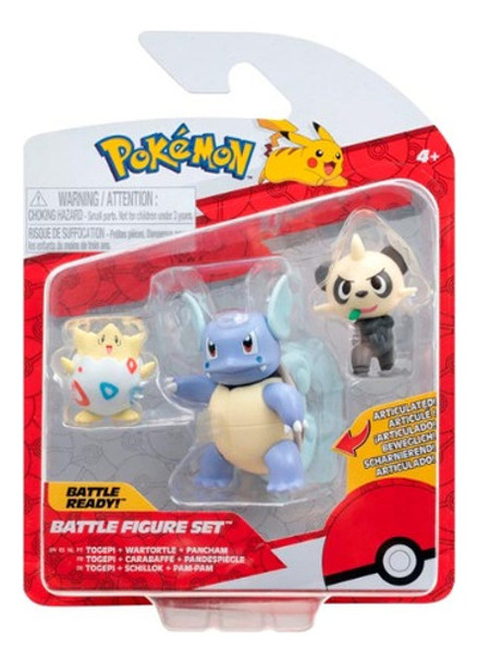 Jazwares Togepi Wartortle Pancham Battle Figure Set Pokemon 0 Jazwares Togepi Wartortle Pancham Battle Figure Set Pokemon 0