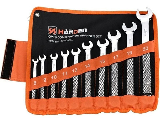 Juego 10 Llaves Combinadas Harden 8 A 22mm 540105 0