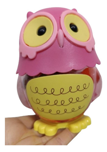 Gelatina Alcancia Buho Rosa Golosinas X 12u Importadas 0