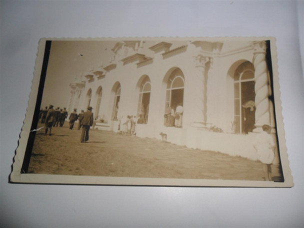 Antigua Foto Fotografia Edificio Ejercito Militar Uniforme 0
