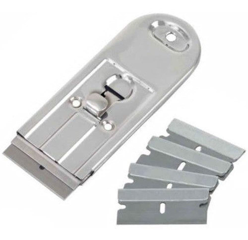 Raspador De Seguridad Retractil De Metal Widekall Con 5 Cuc 0