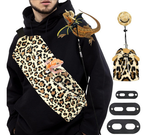 Arnés Y Correa Para Dragón Barbudo Con Mochila Leopard 0