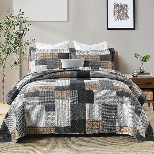 Sahsahcasa Quilt Queen Size, Queen Quilt Set, 100% Algodón Q 0