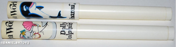 Canetas Sea World Shamu Dolly 14cm Pilot Carga Seca Anos 80 0 Canetas Sea World Shamu Dolly 14cm Pilot Carga Seca Anos 80 0