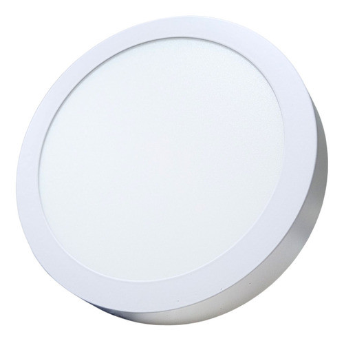 Luminária Branca Redonda Painel Led De Parede Teto Kit 10 Un 0