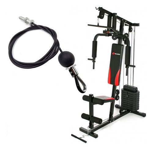 Cable De Acero  Para Multigym  Olmo 44 54 Y 80 Con Tornillo 0