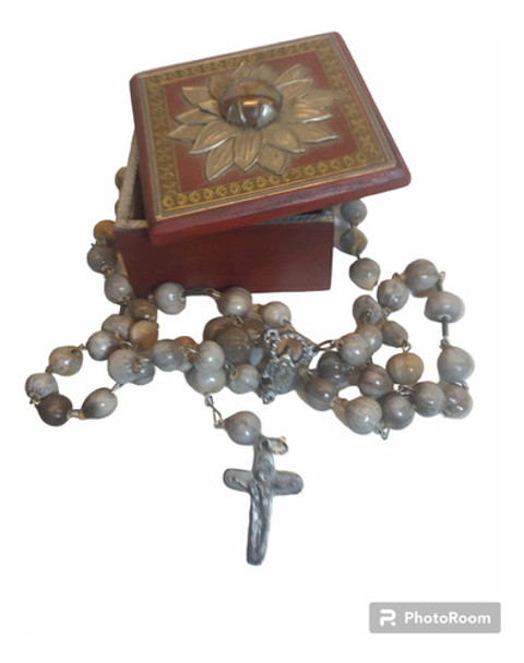 Rosario De Semillas Largo 56 Cm Con Cajita (1076) 0