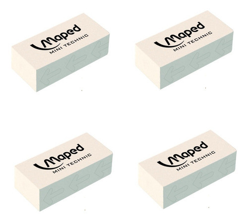 4 Gomas Maped Technic Blanca 0