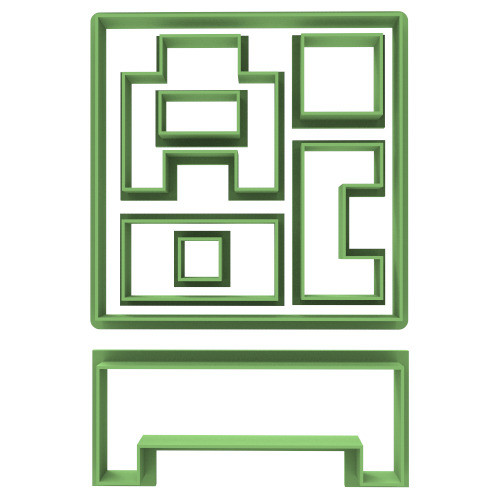 2746 Set Minecraft Cortante Para Galletas 0