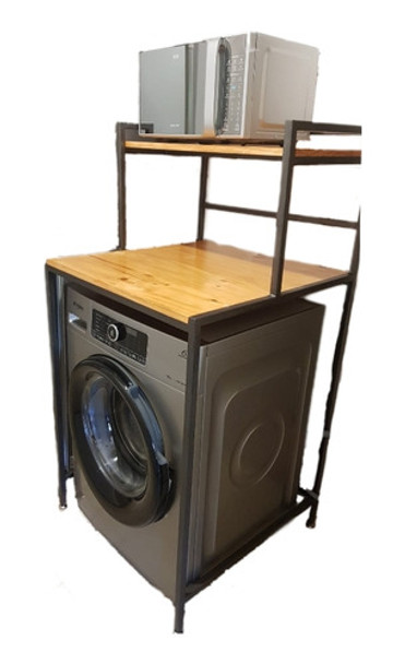 Mueble Organizador Lavarropa Pino Industrial Stock 0