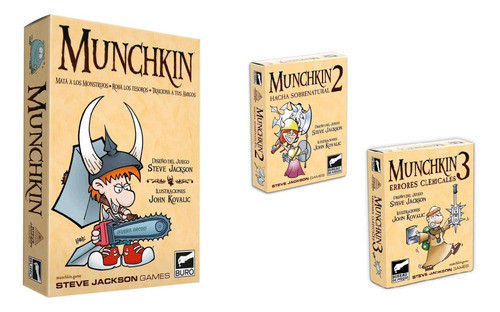 Combo Juego Munchkin + Expansion 2 Y 3 Bureau Magic4ever 0