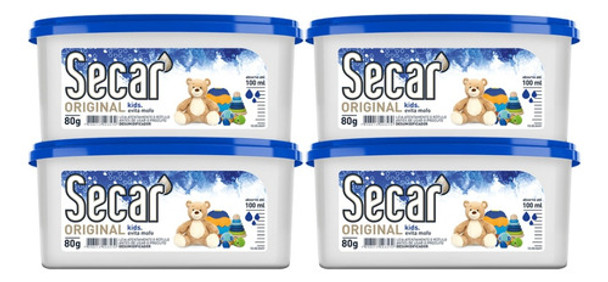 4 Unid. Anti Mofo Secar 80g Kids Desumidificador Gavetas 0