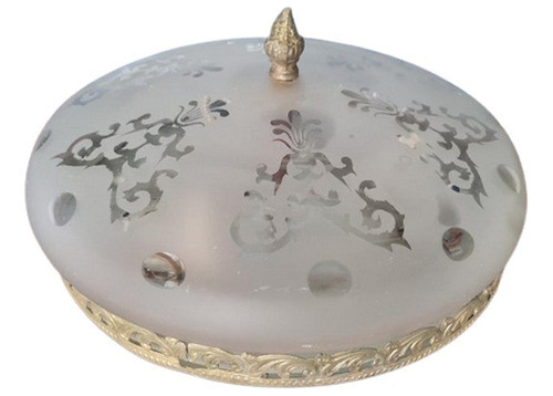 Plafón Antiguo Redondo Para 3 Luces 0