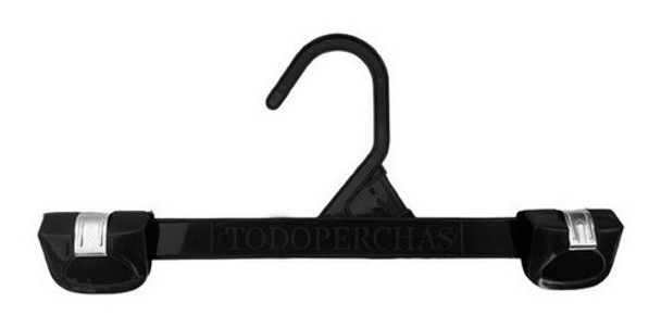 50 Perchas Plastico Negro Con Broches Sube Y Baja 31 Cm 0 50 Perchas Plastico Negro Con Broches Sube Y Baja 31 Cm 0