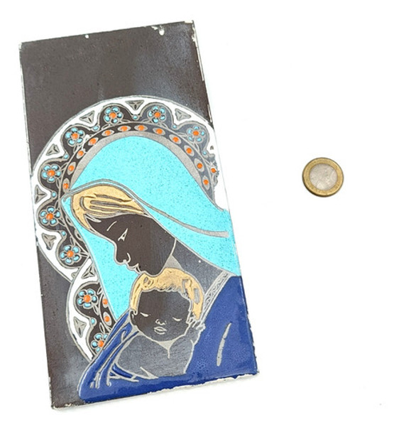 Mayolica Antigua Ceramica Virgen Maria Retablo - Religion 0 Mayolica Antigua Ceramica Virgen Maria Retablo - Religion 0