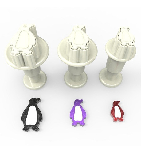 Cortante Eyector X 3 Pinguinos 0