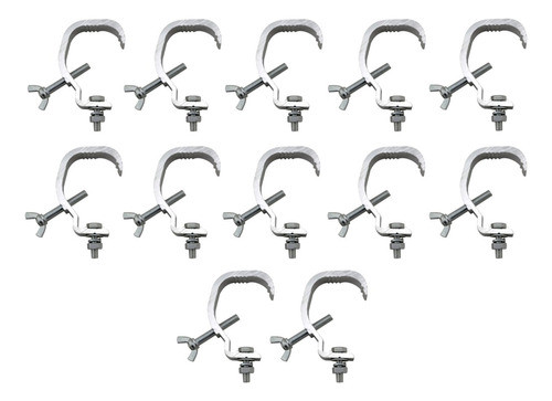 Kit 12 Unidades Garra Clamp Gancho Iluminação 2 Pol. Q30 0
