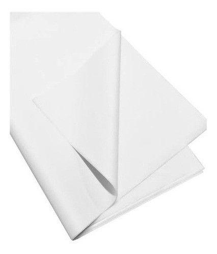 Papel Seda Branco 50x70 500 Folhas Embrulho Roupa Cesta 0