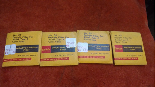 Kodak Filtro Wratten Gelatina Número 85 0