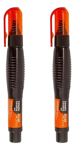 Kit 2 Corretivo Caneta Branquinho Líquido Escolar 8ml 0